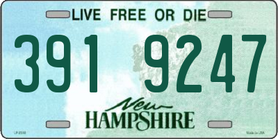 NH license plate 3919247