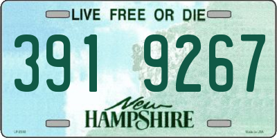 NH license plate 3919267