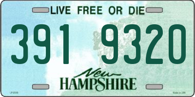 NH license plate 3919320