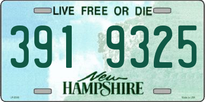 NH license plate 3919325