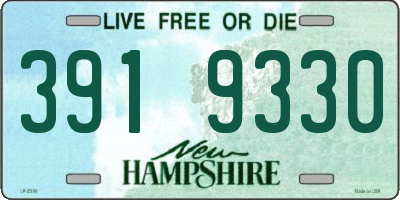 NH license plate 3919330