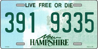 NH license plate 3919335