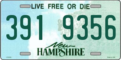 NH license plate 3919356