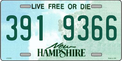 NH license plate 3919366