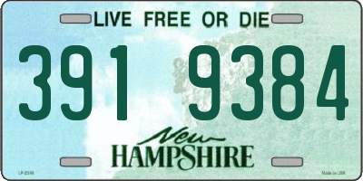 NH license plate 3919384