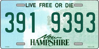 NH license plate 3919393