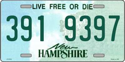 NH license plate 3919397