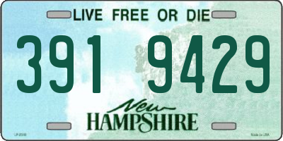 NH license plate 3919429