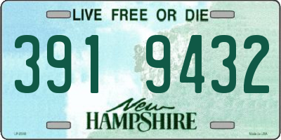 NH license plate 3919432