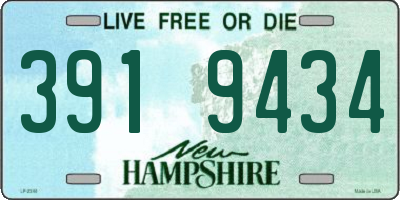 NH license plate 3919434