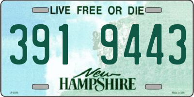 NH license plate 3919443