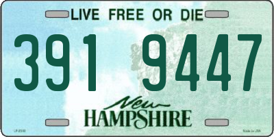 NH license plate 3919447