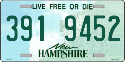 NH license plate 3919452