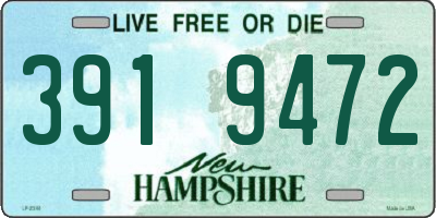 NH license plate 3919472