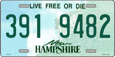 NH license plate 3919482