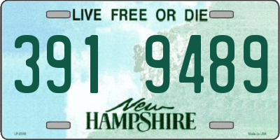 NH license plate 3919489