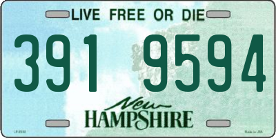 NH license plate 3919594
