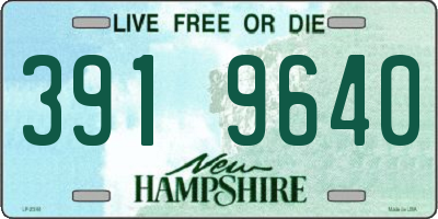 NH license plate 3919640