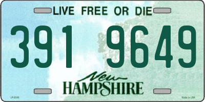 NH license plate 3919649