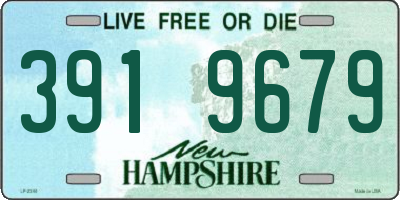NH license plate 3919679