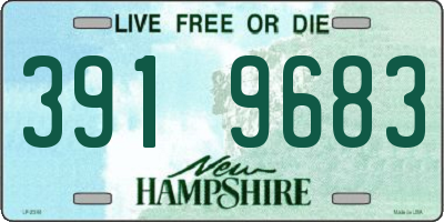NH license plate 3919683