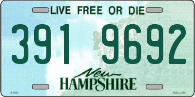 NH license plate 3919692