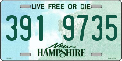 NH license plate 3919735