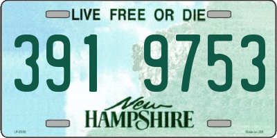 NH license plate 3919753