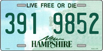 NH license plate 3919852