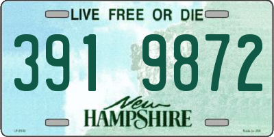 NH license plate 3919872