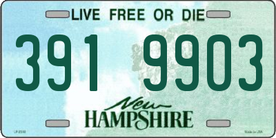 NH license plate 3919903