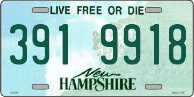 NH license plate 3919918