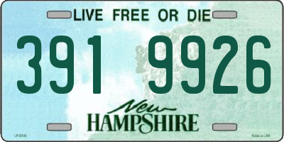 NH license plate 3919926