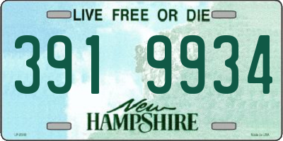NH license plate 3919934