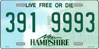 NH license plate 3919993