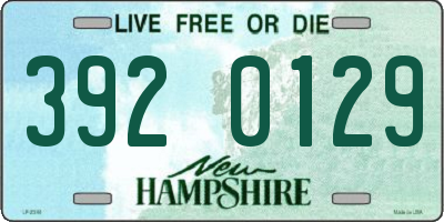 NH license plate 3920129
