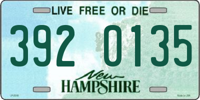 NH license plate 3920135