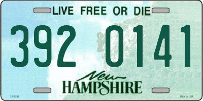 NH license plate 3920141