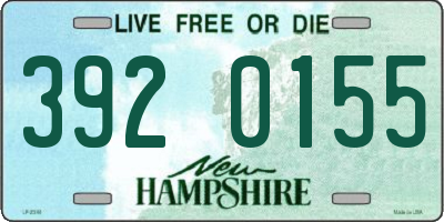 NH license plate 3920155