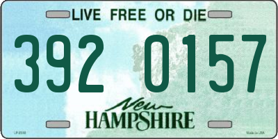 NH license plate 3920157