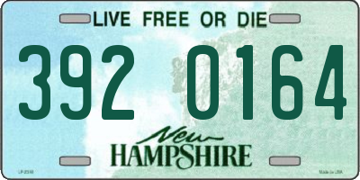 NH license plate 3920164