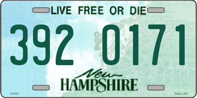 NH license plate 3920171