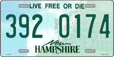NH license plate 3920174