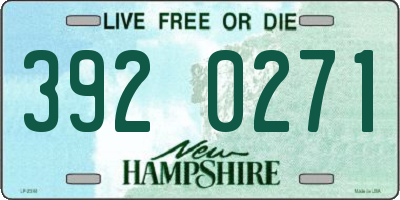 NH license plate 3920271