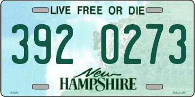 NH license plate 3920273