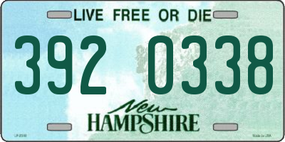 NH license plate 3920338
