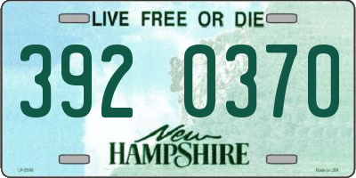 NH license plate 3920370