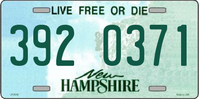 NH license plate 3920371