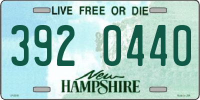 NH license plate 3920440