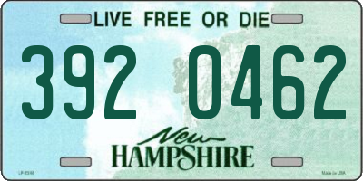 NH license plate 3920462